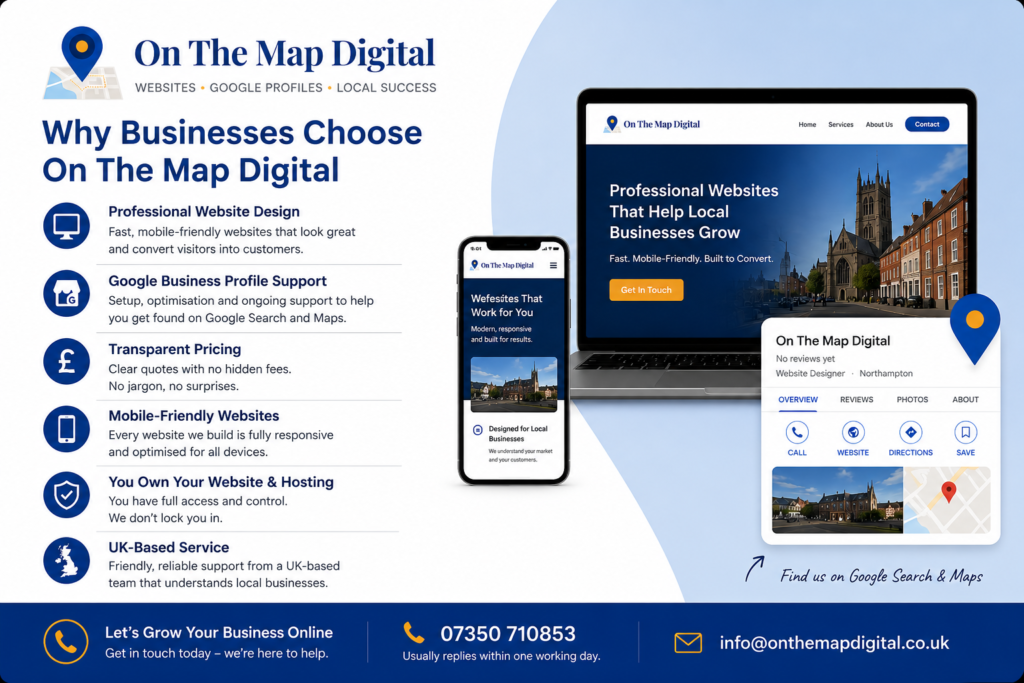 on the map digital - website design for local businesses